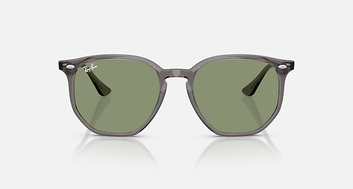 Ray-Ban RB4306 Opal Grey with Green Solid Color lenses - Front