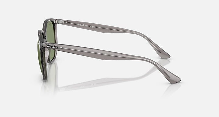 Ray-Ban RB4306 Opal Grey with Green Solid Color lenses - Lateral