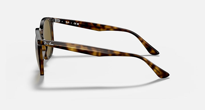 Ray-Ban RB4306 Light Havana with B-15 Brown Solid Color lenses - Lateral