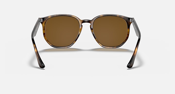 Ray-Ban RB4306 Light Havana with Brown Polarized Solid Color lenses - Back