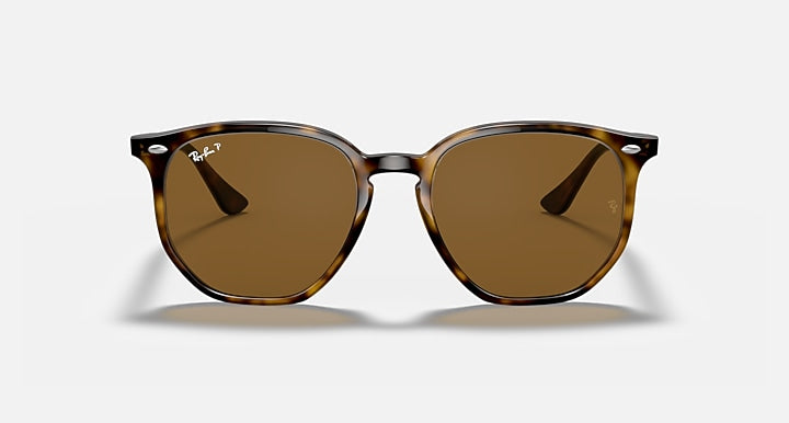 Ray-Ban RB4306 Light Havana with Brown Polarized Solid Color lenses - Front