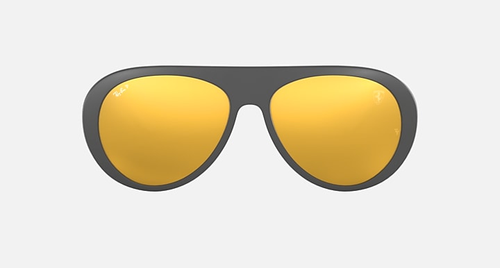 Ray-Ban RB4310M SCUDERIA FERRARI COLLECTION Grey with Gold Chromance lenses - Front