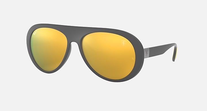 Ray-Ban RB4310M SCUDERIA FERRARI COLLECTION Grey with Gold Chromance lenses - 30