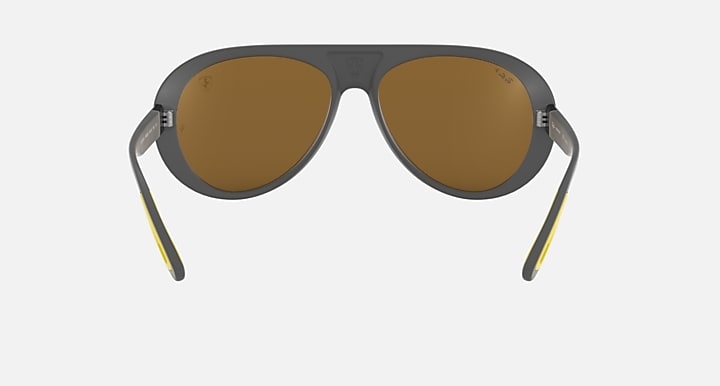 Ray-Ban RB4310M SCUDERIA FERRARI COLLECTION Grey with Gold Chromance lenses - 180