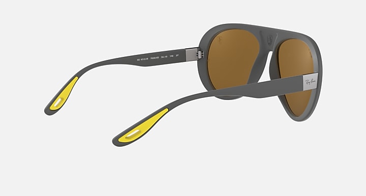 Ray-Ban RB4310M SCUDERIA FERRARI COLLECTION Grey with Gold Chromance lenses - 240