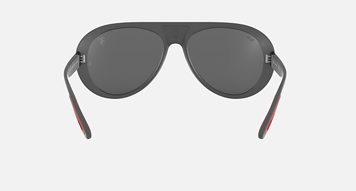 Ray-Ban RB4310M SCUDERIA FERRARI COLLECTION Grey with Grey Mirror Silver Solid Color - Mirror lenses - 180