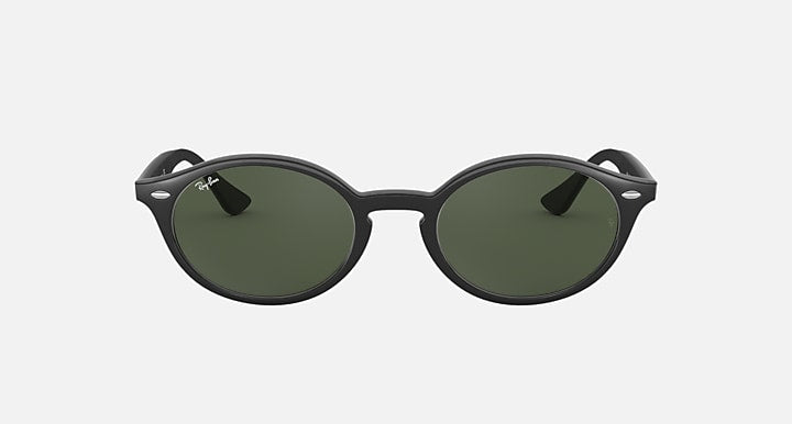 Ray-Ban RB4315 Black with Dark Green Solid Color lenses - Front