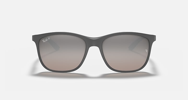 Ray-Ban RB4330 POLARIZED+ LENSES Grey with Silver Polarized+ Polarized+ lenses - Front