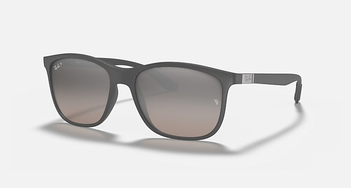 Ray-Ban RB4330 POLARIZED+ LENSES Grey with Silver Polarized+ Polarized+ lenses - Quarter