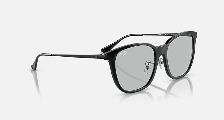 Ray-Ban RB4333D Black with Light Grey Solid Color lenses - Alternative