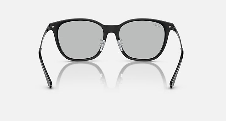 Ray-Ban RB4333D Black with Light Grey Solid Color lenses - Back