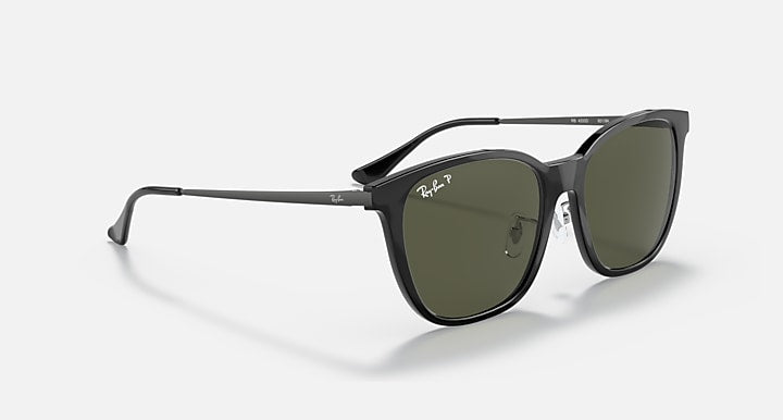 Ray-Ban RB4333D Black with G-15 Green Polarized Solid Color lenses - Alternative