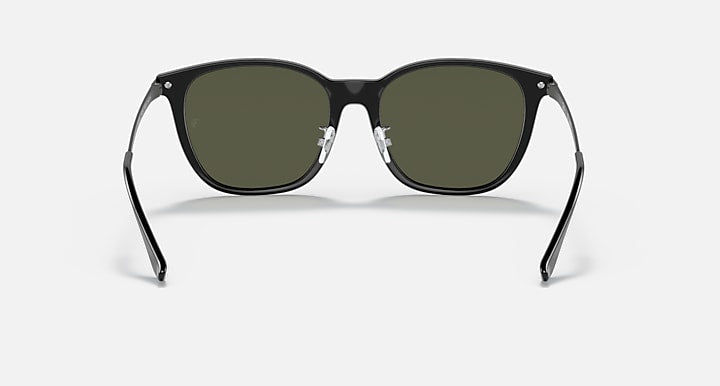 Ray-Ban RB4333D Black with G-15 Green Polarized Solid Color lenses - Back