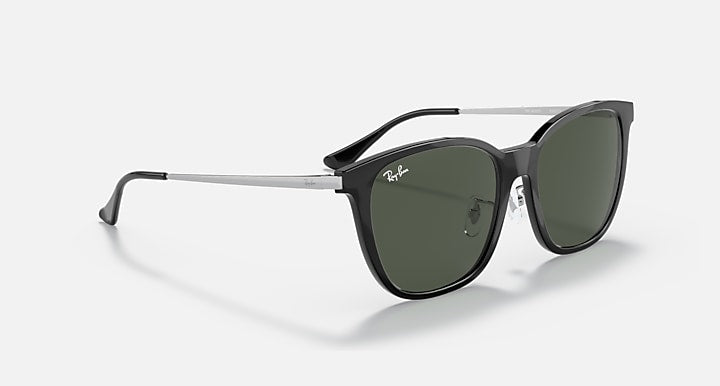 Ray-Ban RB4333D Black; Silver with G-15 Green Solid Color lenses - Alternative