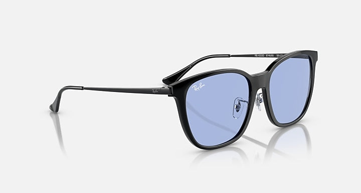 Ray-Ban RB4333D Black with Blue Solid Color lenses - Alternative