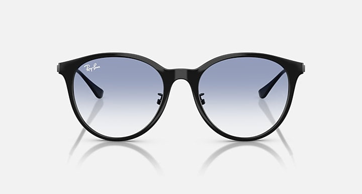 Ray-Ban RB4334D Black with Clear Gradient Light Blue Gradient lenses - Front