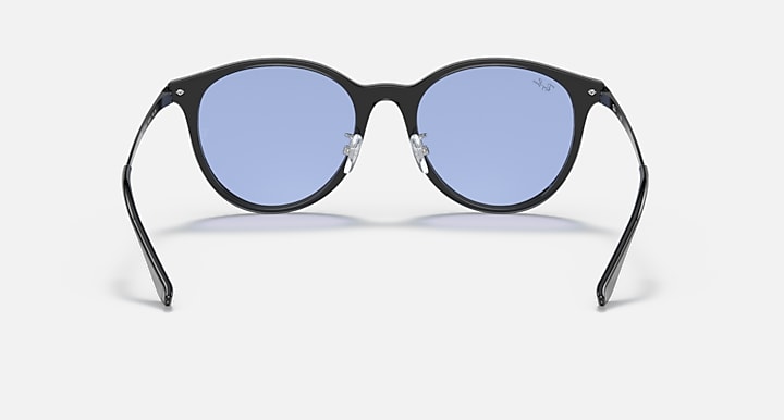 Ray-Ban RB4334D Black with Blue Classic Solid Color lenses - Back