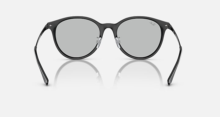 Ray-Ban RB4334D Black with Light Grey Solid Color lenses - Back