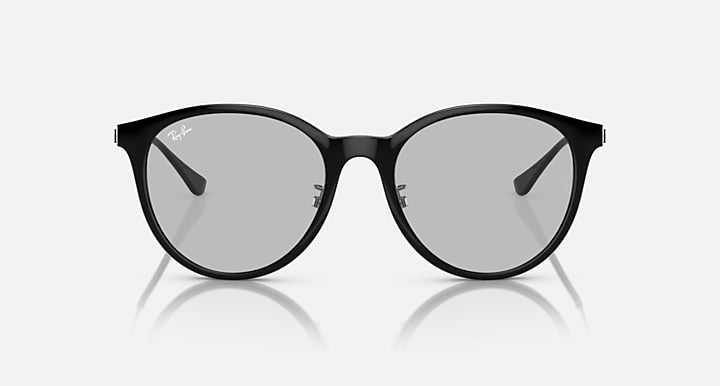 Ray-Ban RB4334D Black with Light Grey Solid Color lenses - Front