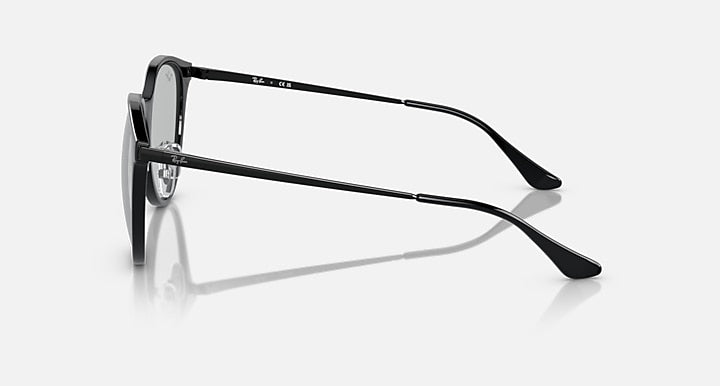 Ray-Ban RB4334D Black with Light Grey Solid Color lenses - Lateral