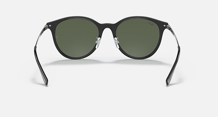Ray-Ban RB4334D Black; Grey with G-15 Green Solid Color lenses - Back