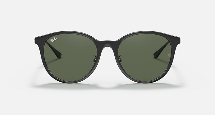 Ray-Ban RB4334D Black; Grey with G-15 Green Solid Color lenses - Front
