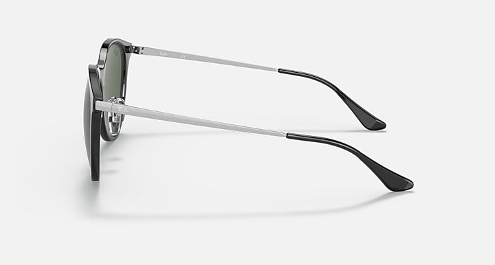 Ray-Ban RB4334D Black; Grey with G-15 Green Solid Color lenses - Lateral