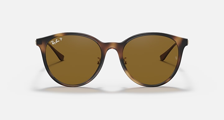 Ray-Ban RB4334D Light Havana; Gold with Brown Polarized Solid Color lenses - Front