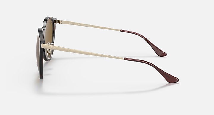 Ray-Ban RB4334D Light Havana; Gold with Brown Polarized Solid Color lenses - Lateral