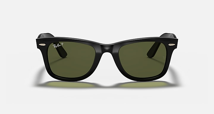 Ray-Ban WAYFARER EASE Black with G-15 Green Polarized Solid Color lenses - Front
