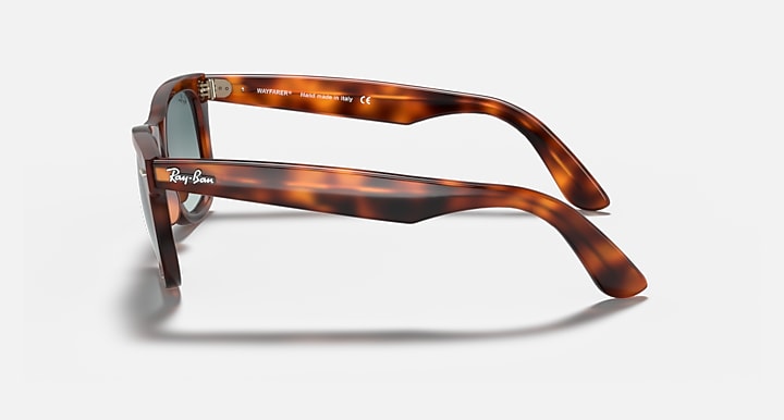 Ray-Ban WAYFARER EASE Red Havana with Blue Gradient Gradient lenses - Lateral