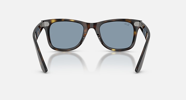 Ray-Ban WAYFARER EASE Havana with Blue Solid Color lenses - Back