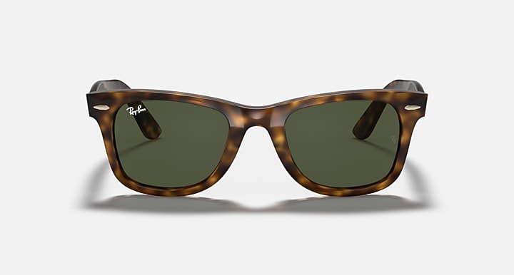 Ray-Ban WAYFARER EASE Light Havana with G-15 Green Solid Color lenses - Front