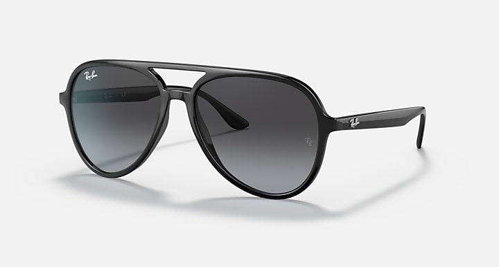 Ray-Ban RB4376 Black with Grey Gradient Gradient lenses - Quarter
