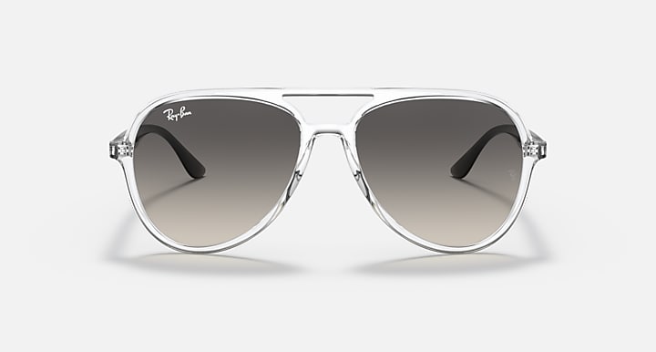 Ray-Ban RB4376 Transparent; Black with Grey Gradient Gradient lenses - Front