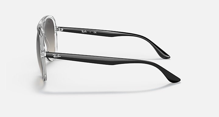 Ray-Ban RB4376 Transparent; Black with Grey Gradient Gradient lenses - Lateral