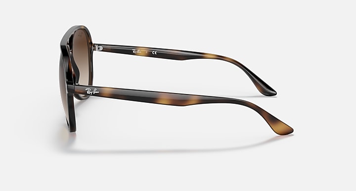 Ray-Ban RB4376 Havana with Brown Gradient Gradient lenses - Lateral