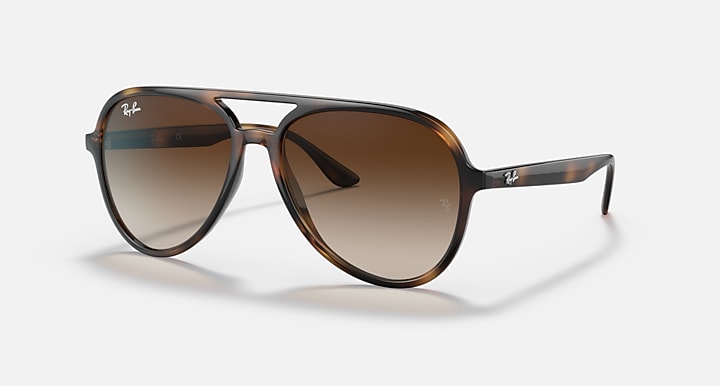 Ray-Ban RB4376 Havana with Brown Gradient Gradient lenses - Quarter