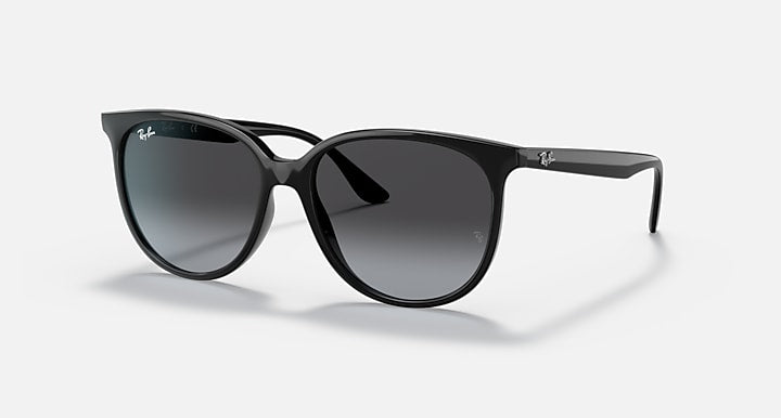 Ray-Ban RB4378 Black with Grey Gradient Gradient lenses - Quarter
