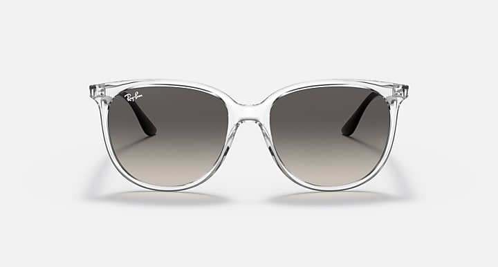 Ray-Ban RB4378 Transparent; Black with Grey Gradient Gradient lenses - Front
