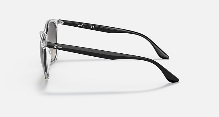 Ray-Ban RB4378 Transparent; Black with Grey Gradient Gradient lenses - Lateral