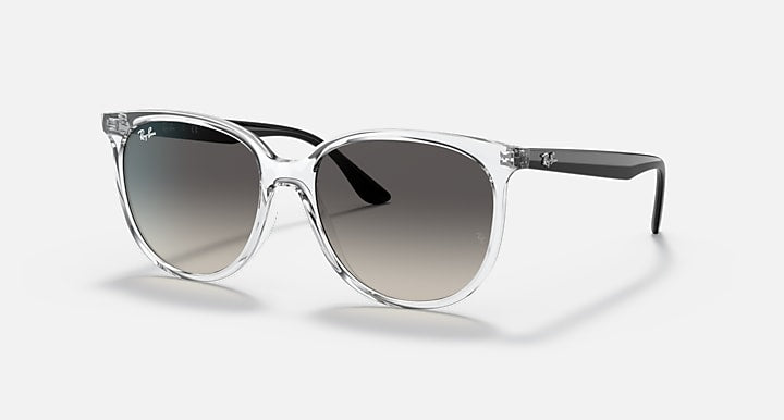 Ray-Ban RB4378 Transparent; Black with Grey Gradient Gradient lenses - Quarter