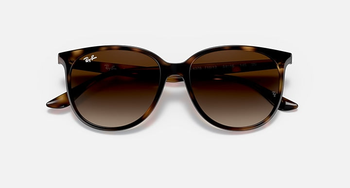 Ray-Ban RB4378 Havana with Gradient Brown Gradient lenses - Closed Front