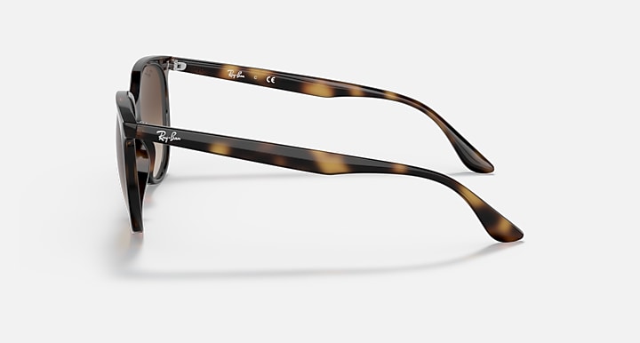 Ray-Ban RB4378 Havana with Gradient Brown Gradient lenses - Lateral