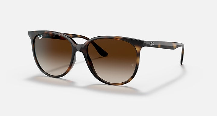 Ray-Ban RB4378 Havana with Gradient Brown Gradient lenses - Quarter