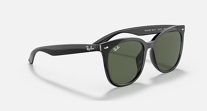 Ray-Ban RB4379D Black with Dark Green Solid Color lenses - Alternative