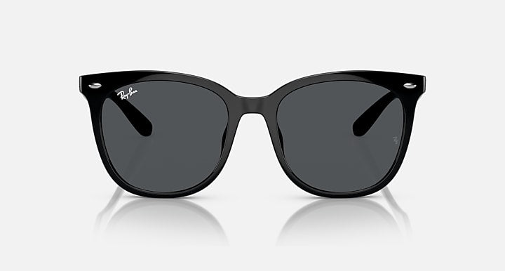 Ray-Ban RB4379D Black with Dark Grey Solid Color lenses - Front