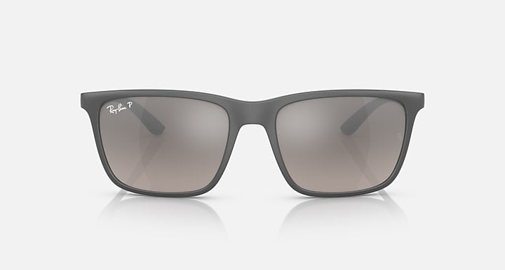Ray-Ban RB4385 POLARIZED+ LENSES Grey with Grey Polarized+ Polarized+ lenses - Front
