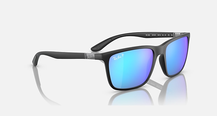 Ray-Ban RB4385 POLARIZED+ LENSES Black with Green & Blue Polarized+ Polarized+ lenses - Alternative