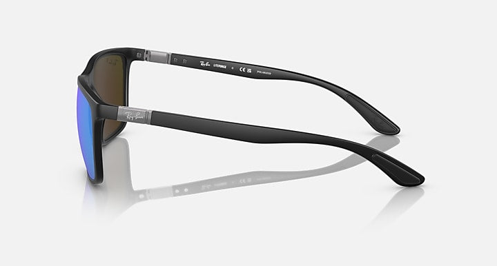 Ray-Ban RB4385 POLARIZED+ LENSES Black with Green & Blue Polarized+ Polarized+ lenses - Lateral